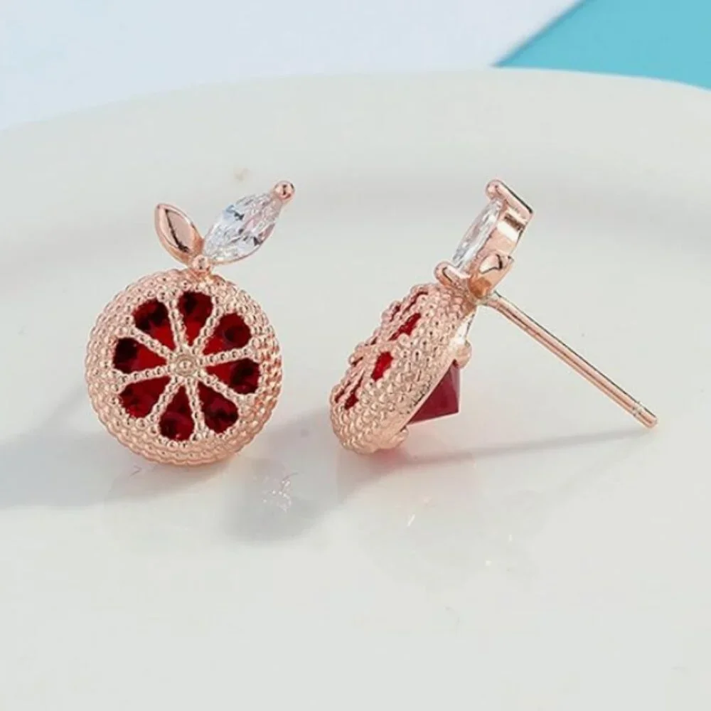 Anthro Red Orange Earrings
